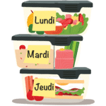 Boites de conservation contenant des plats